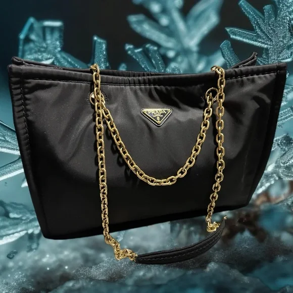 🔥 NWT! PRADA Tessuto Chain Tote W/ Authenticity Card and Dust-bag! - Picture 14 of 16